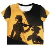 Groove On All-Over Print Crop Top - Music Lover's Essential - Beyond T-shirts